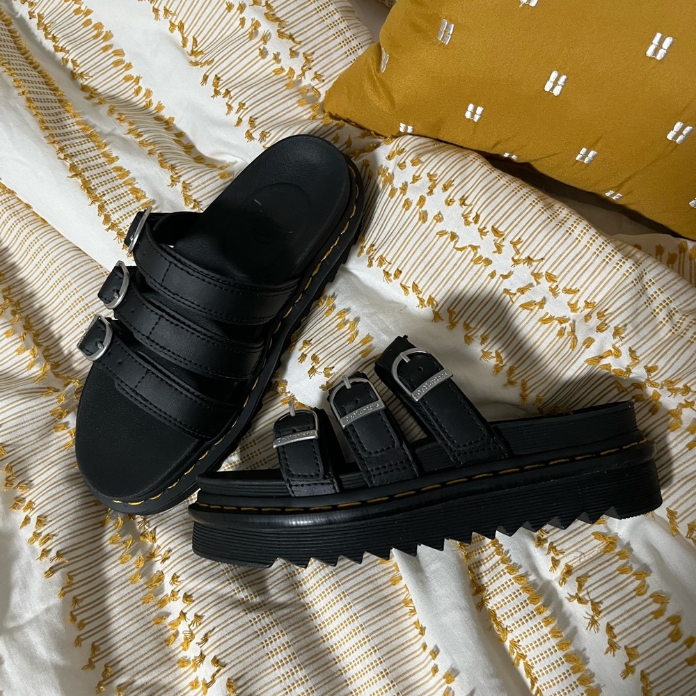 Dr. Martens Black Chunky Sandals